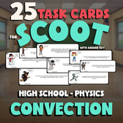 Convection SCOOT TASK CARDS Science Game - No Prep Physics Review Activity