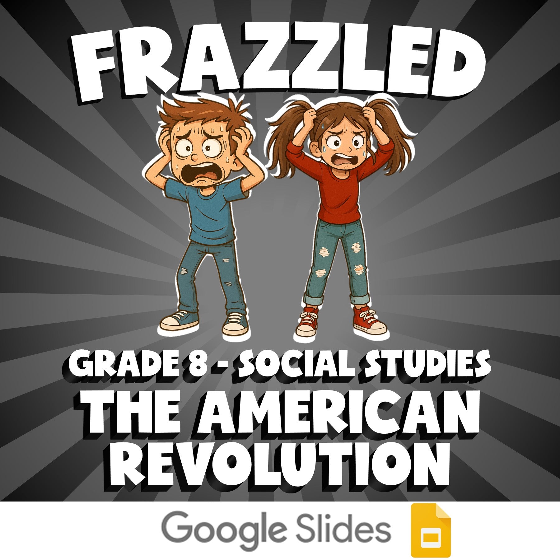The American Revolution FRAZZLED Socials Game - No Prep Grade 8 Review Activity