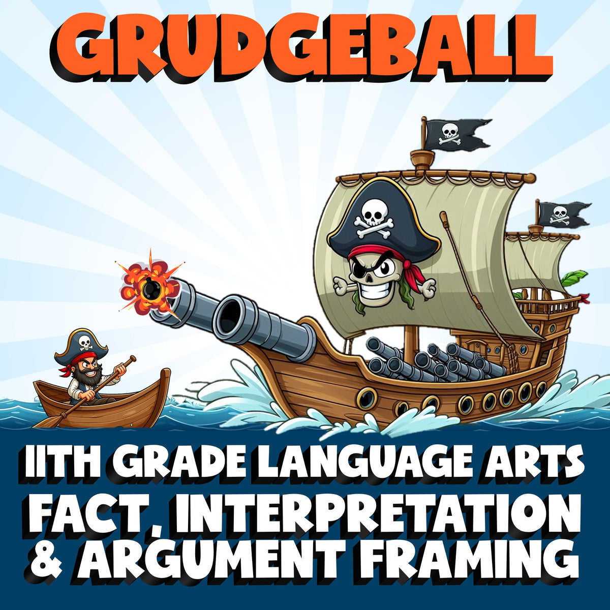 Fact, Interpretation & Argument Framing GRUDGEBALL ELA Game - No Prep Grade 11