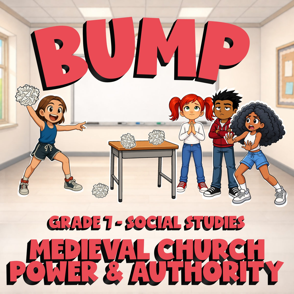 Medieval Church Power & Authority BUMP Socials Game - No Prep Grade 7 Review