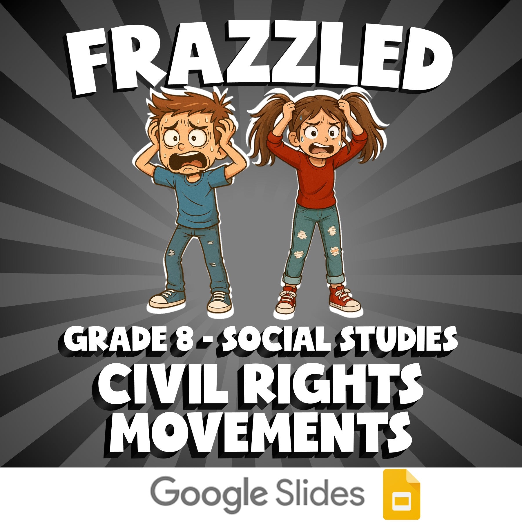 Civil Rights Movements FRAZZLED Socials Game - No Prep Grade 8 Review Activity