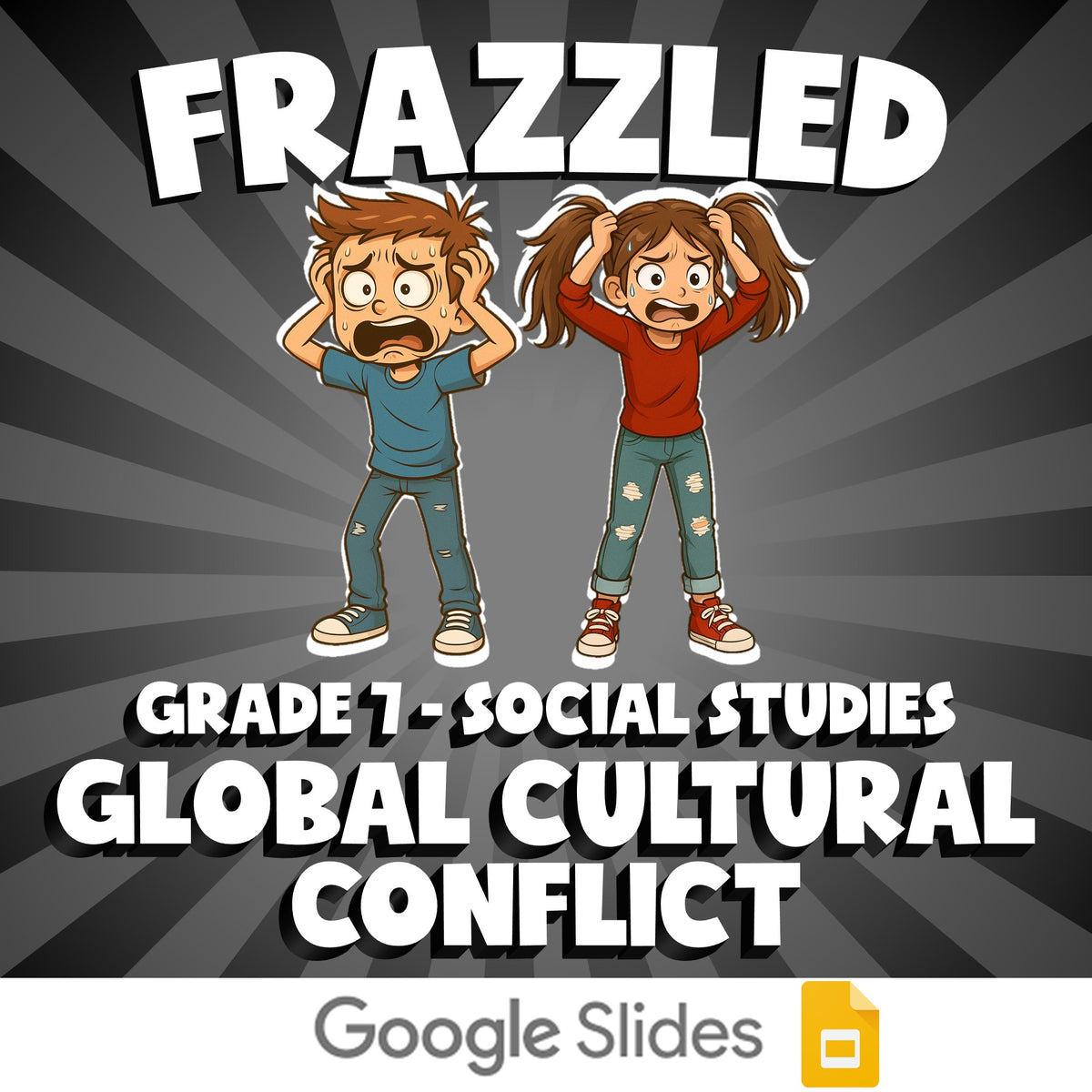 Global Cultural Conflict FRAZZLED Socials Game - No Prep Grade 7 Review Activity