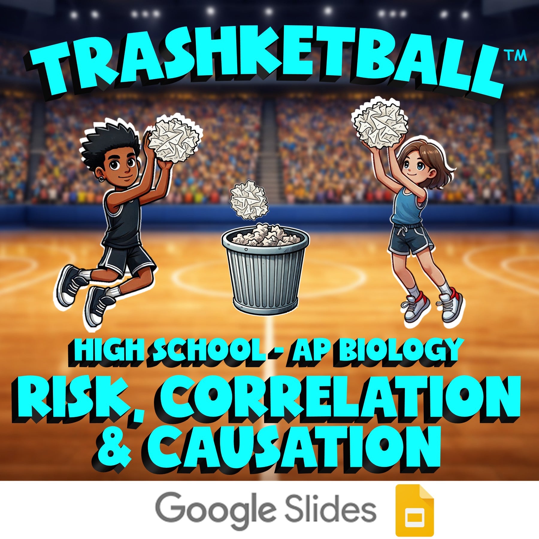 Risk, Correlation & Causation TRASHKETBALL Science Game - No Prep AP Biology