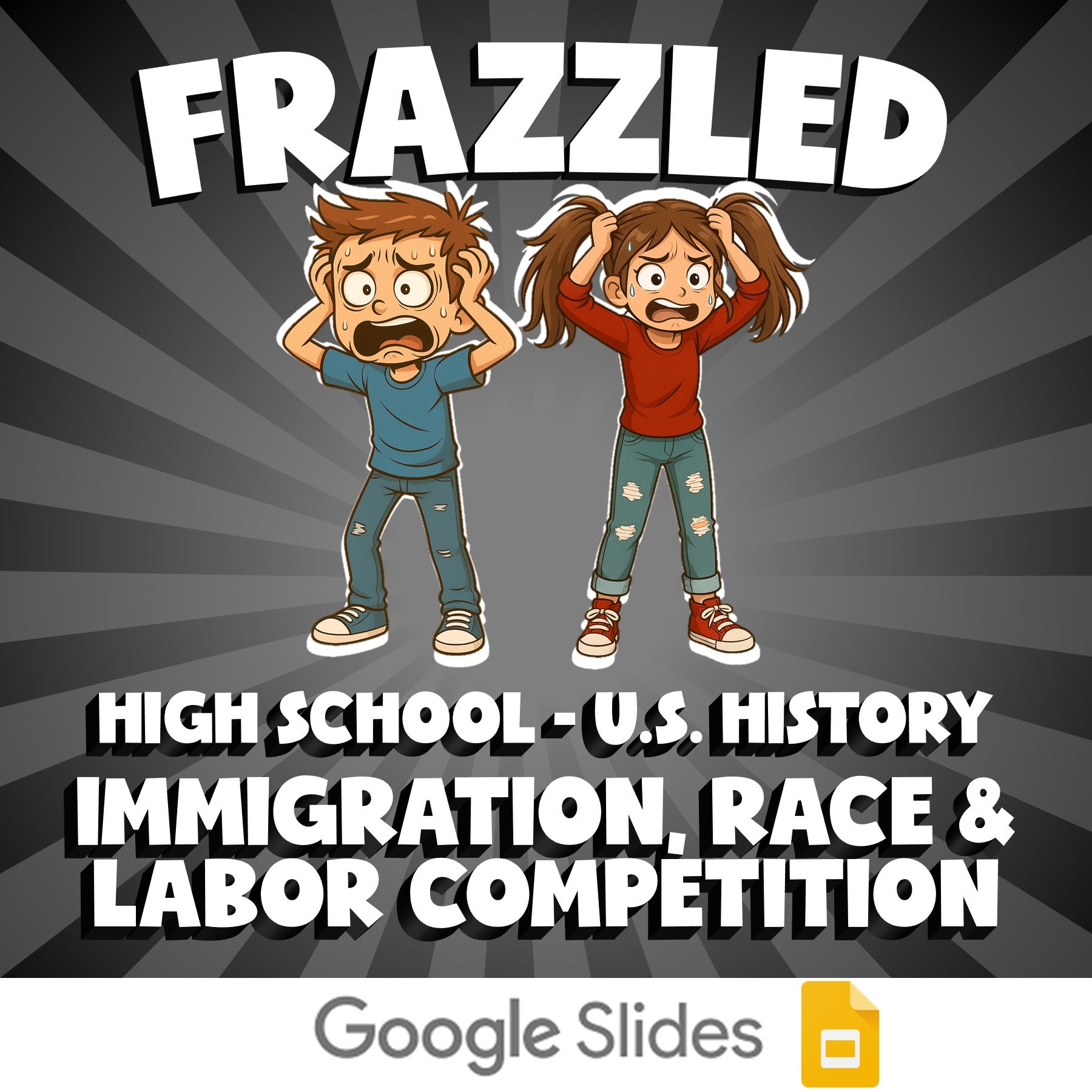 Immigration, Race & Labor Competition FRAZZLED U.S. History Game - No Prep