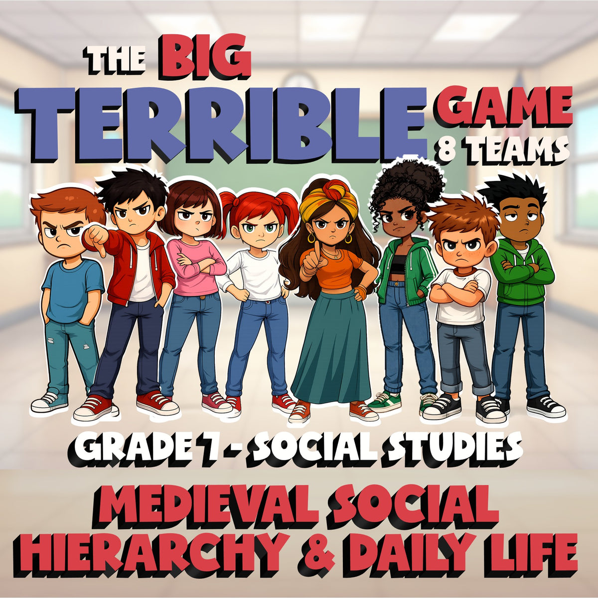 Medieval Social Hierarchy & Daily Life BIG TERRIBLE GAME - Grade 7 Socials