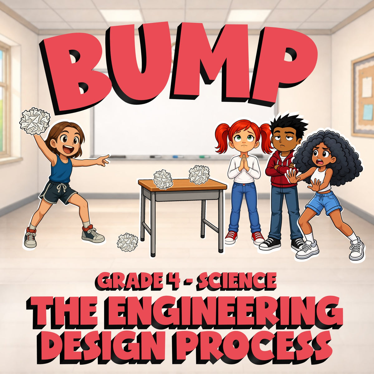 The Engineering Design Process BUMP Science Game - No Prep Grade 4 Review