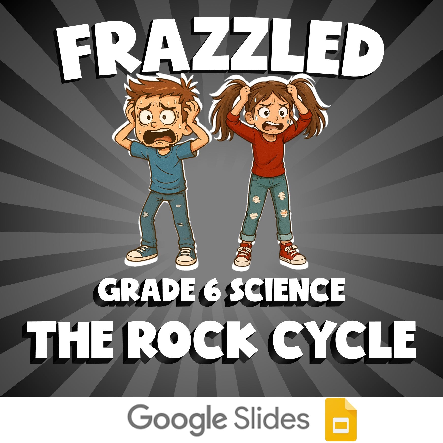 The Rock Cycle FRAZZLED Science Game - No Prep Grade 6 Review Activity