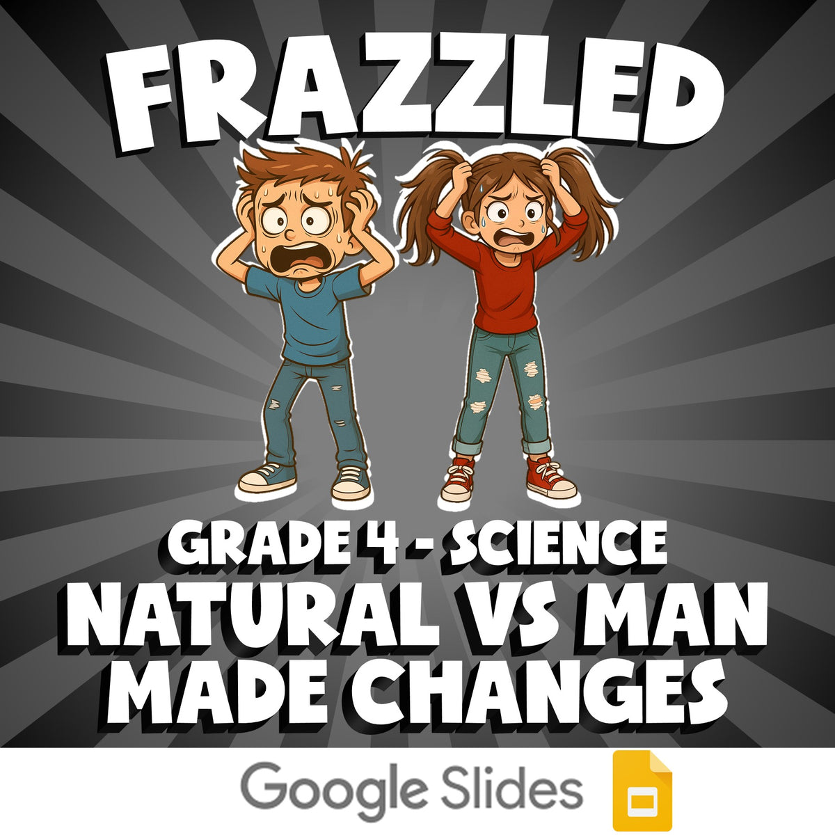 Natural vs Man made Changes FRAZZLED Science Game - No Prep Grade 4 Review
