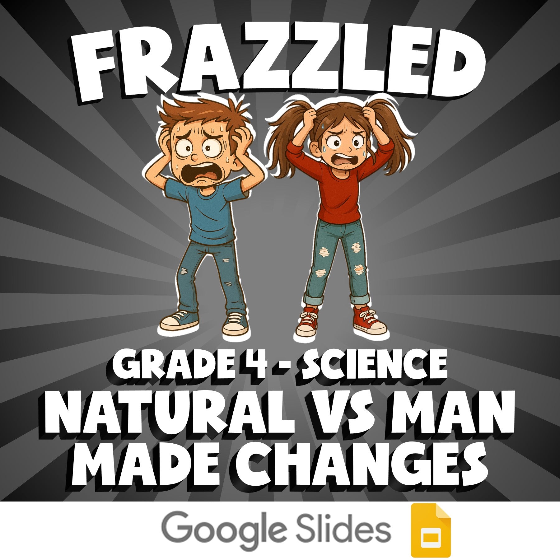 Natural vs Man made Changes FRAZZLED Science Game - No Prep Grade 4 Review