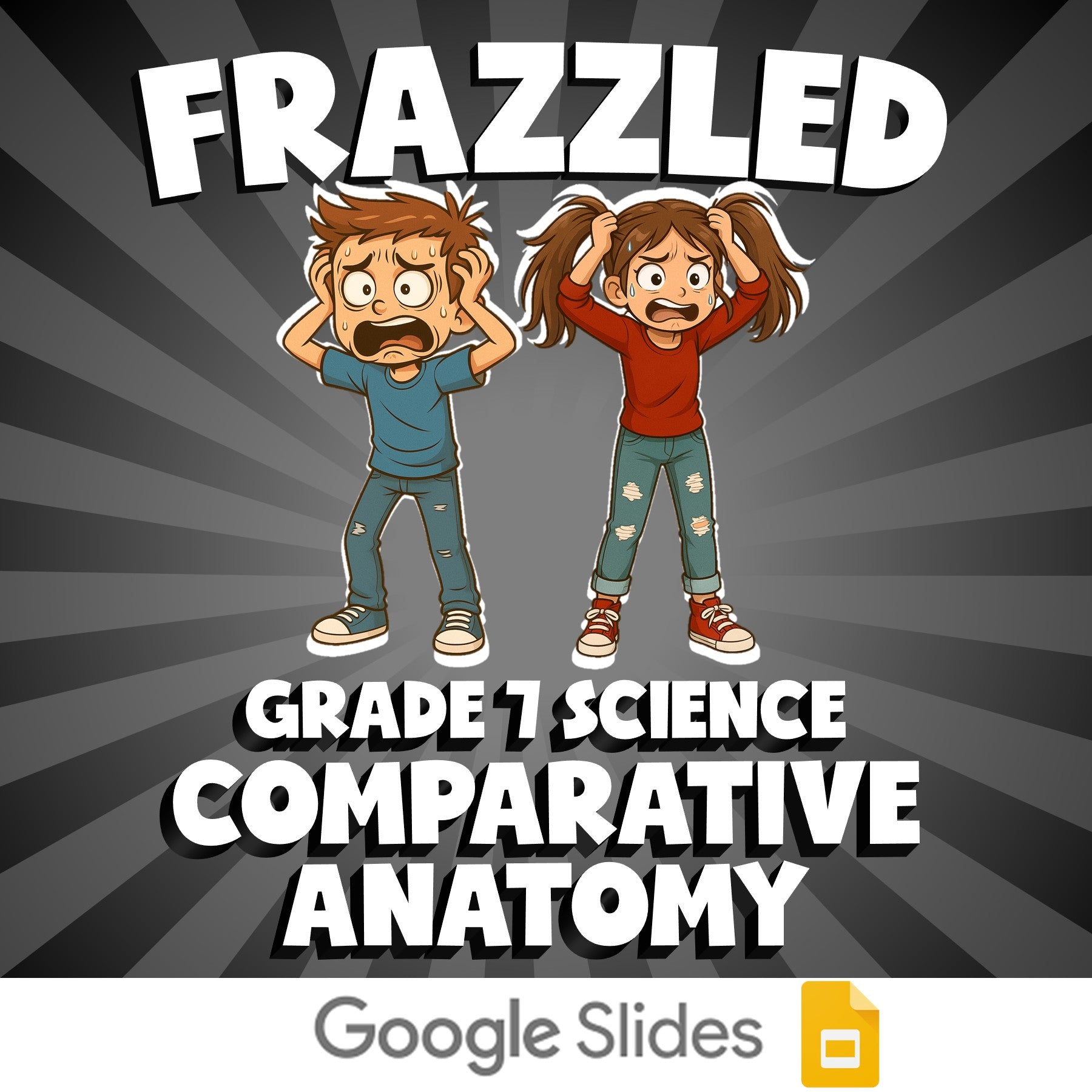 Comparative Anatomy FRAZZLED Science Game - No Prep Grade 7 Review Activity