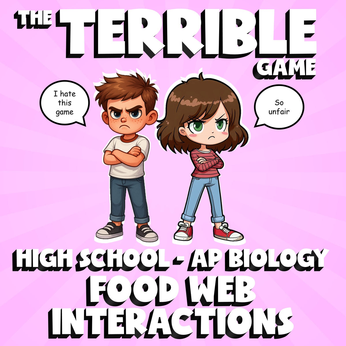 Food Web Interactions THE TERRIBLE GAME - No Prep AP Biology Science Review