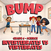 Invertebrates vs Vertebrates BUMP Science Game - No Prep Grade 6 Review Activity