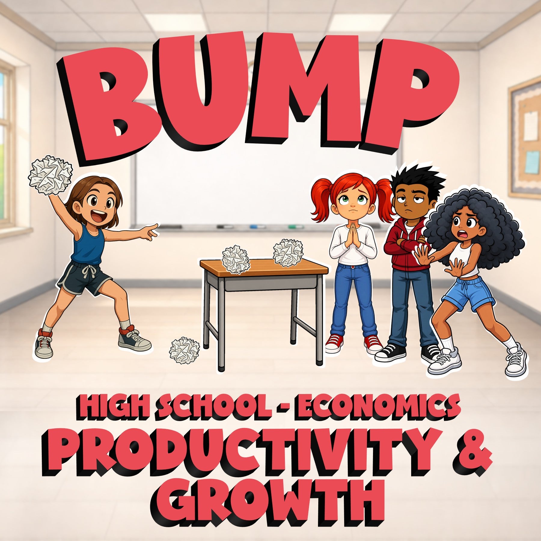 Productivity & Growth BUMP Economics Game - No Prep Review Activity