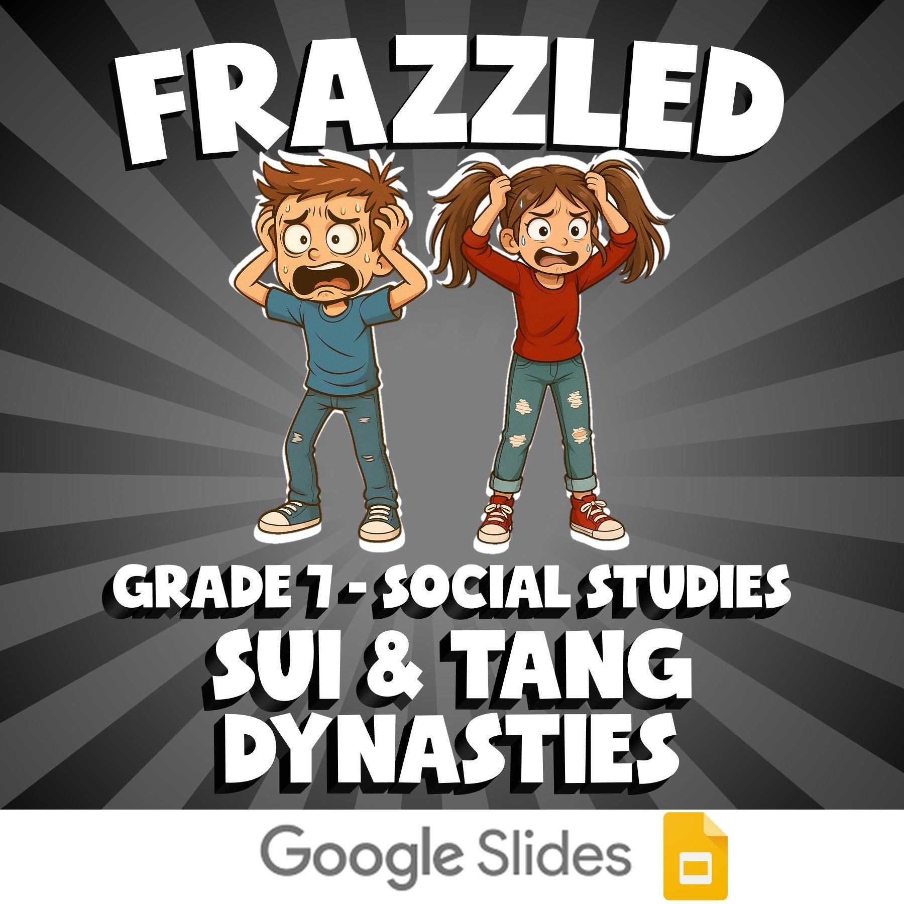 Sui & Tang Dynasties FRAZZLED Socials Game - No Prep Grade 7 Review Activity