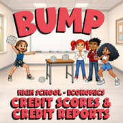 Credit Scores & Credit Reports BUMP Economics Game - No Prep Review Activity