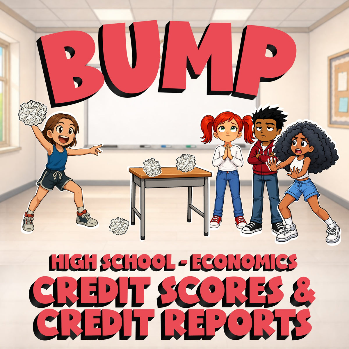 Credit Scores & Credit Reports BUMP Economics Game - No Prep Review Activity
