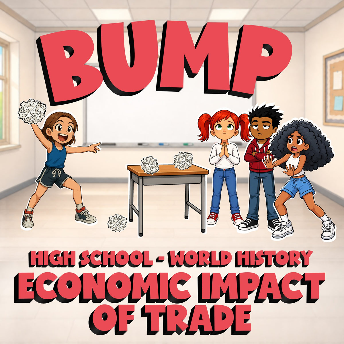 Economic Impact of Trade BUMP Game - No Prep World History Review Activity
