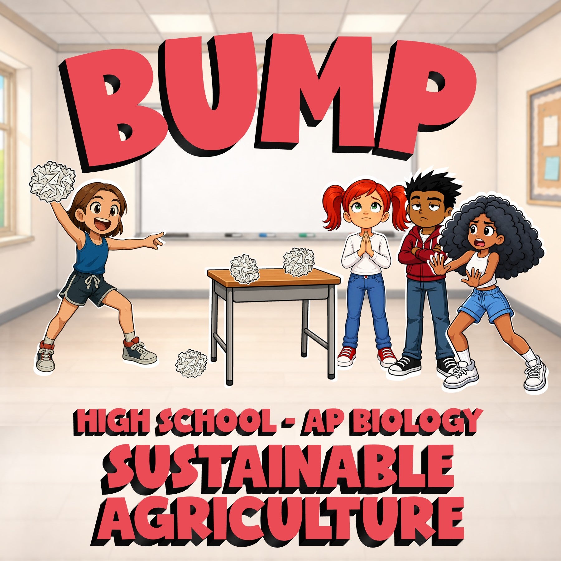 Sustainable Agriculture BUMP Science Game - No Prep AP Biology Review Activity