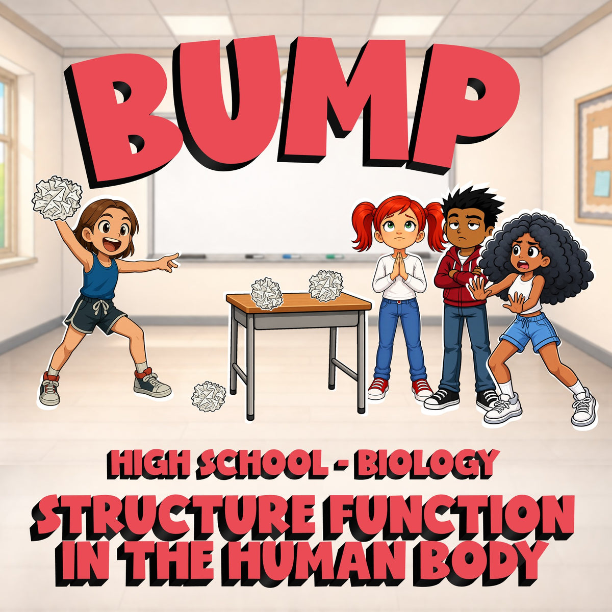 Structure Function in the Human Body BUMP Science Game - No Prep Biology Review