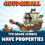 Wave Properties GRUDGEBALL Science Game - No Prep Grade 7 Review Activity