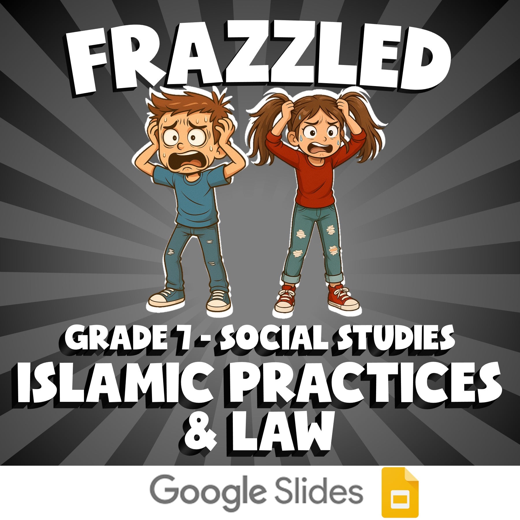 Islamic Practices & Law FRAZZLED Socials Game - No Prep Grade 7 Review Activity