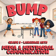 Media & Multimodal Communication BUMP ELA Game - No Prep Grade 8 Review Activity