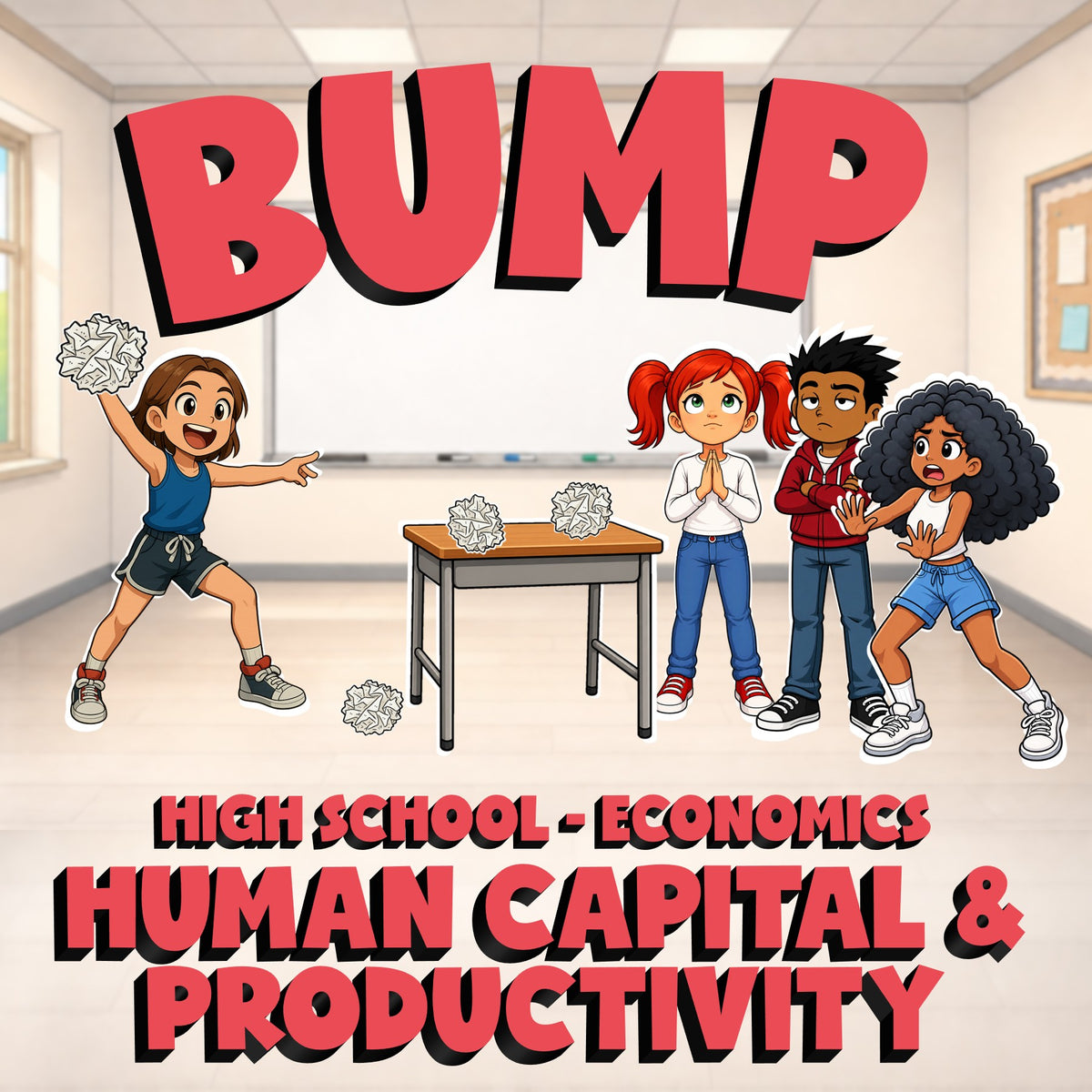 Human Capital & Productivity BUMP Economics Game - No Prep Review Activity