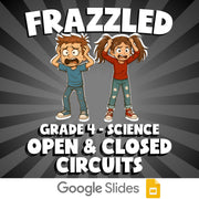 Open & Closed Circuits FRAZZLED Science Game - No Prep Grade 4 Review Activity
