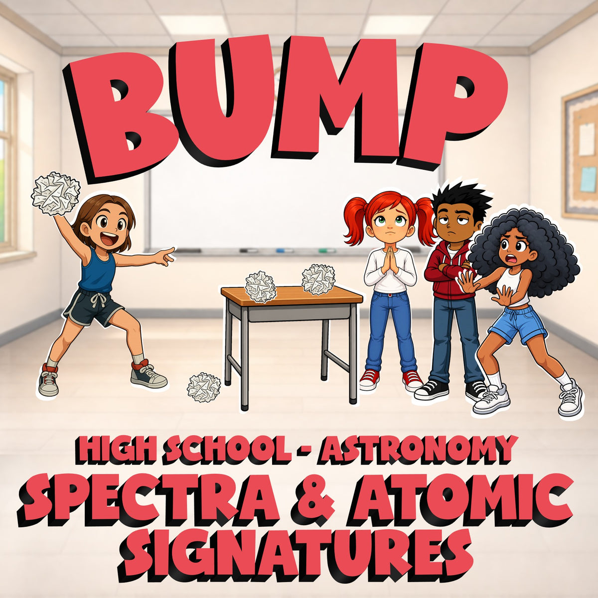 Spectra & Atomic Signatures BUMP Science Game - No Prep Astronomy Review