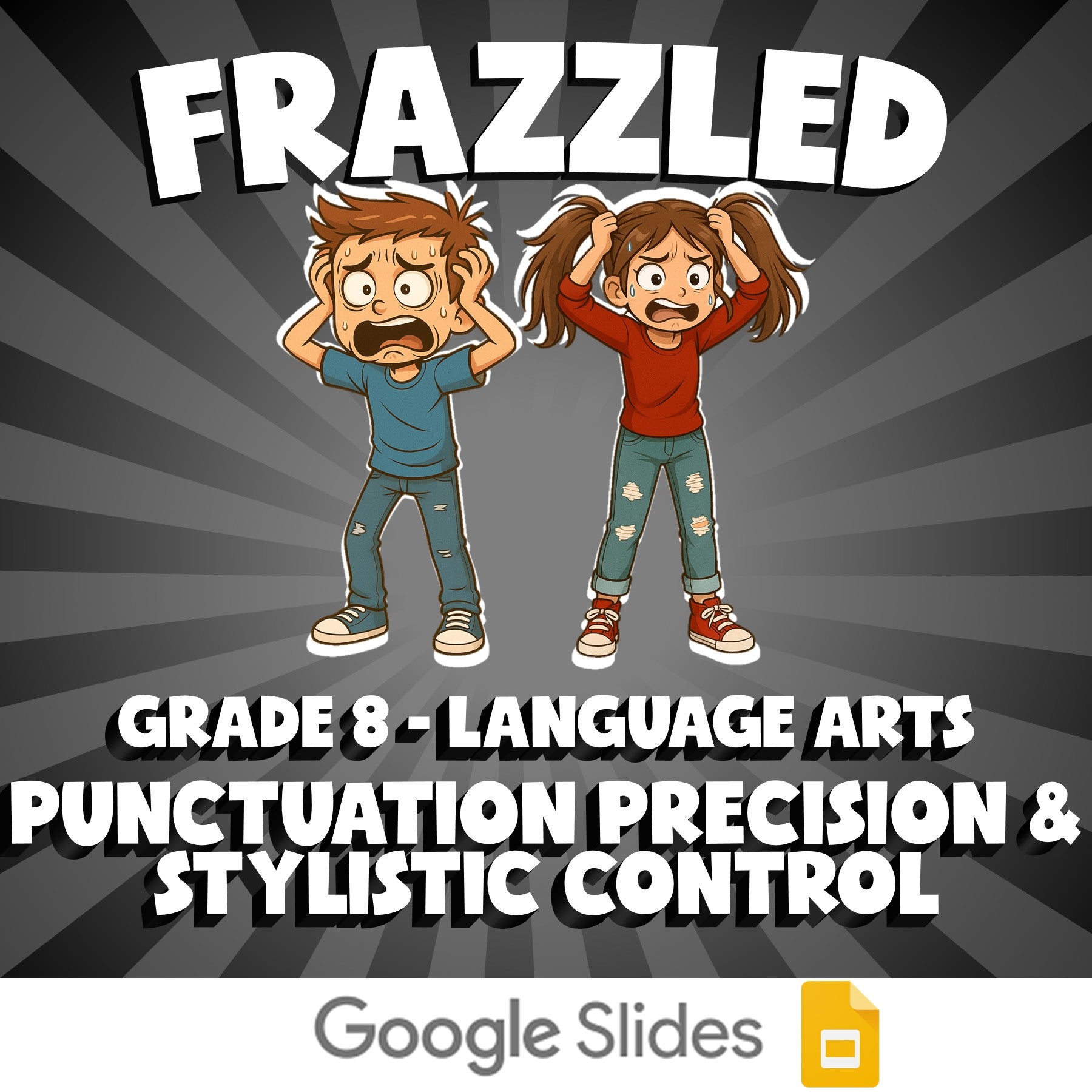 Punctuation Precision & Stylistic Control FRAZZLED ELA Game - No Prep Grade 8