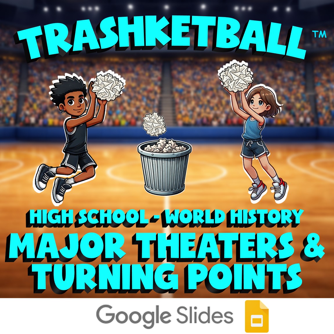 Major Theaters & Turning Points TRASHKETBALL Game - No Prep World History Review