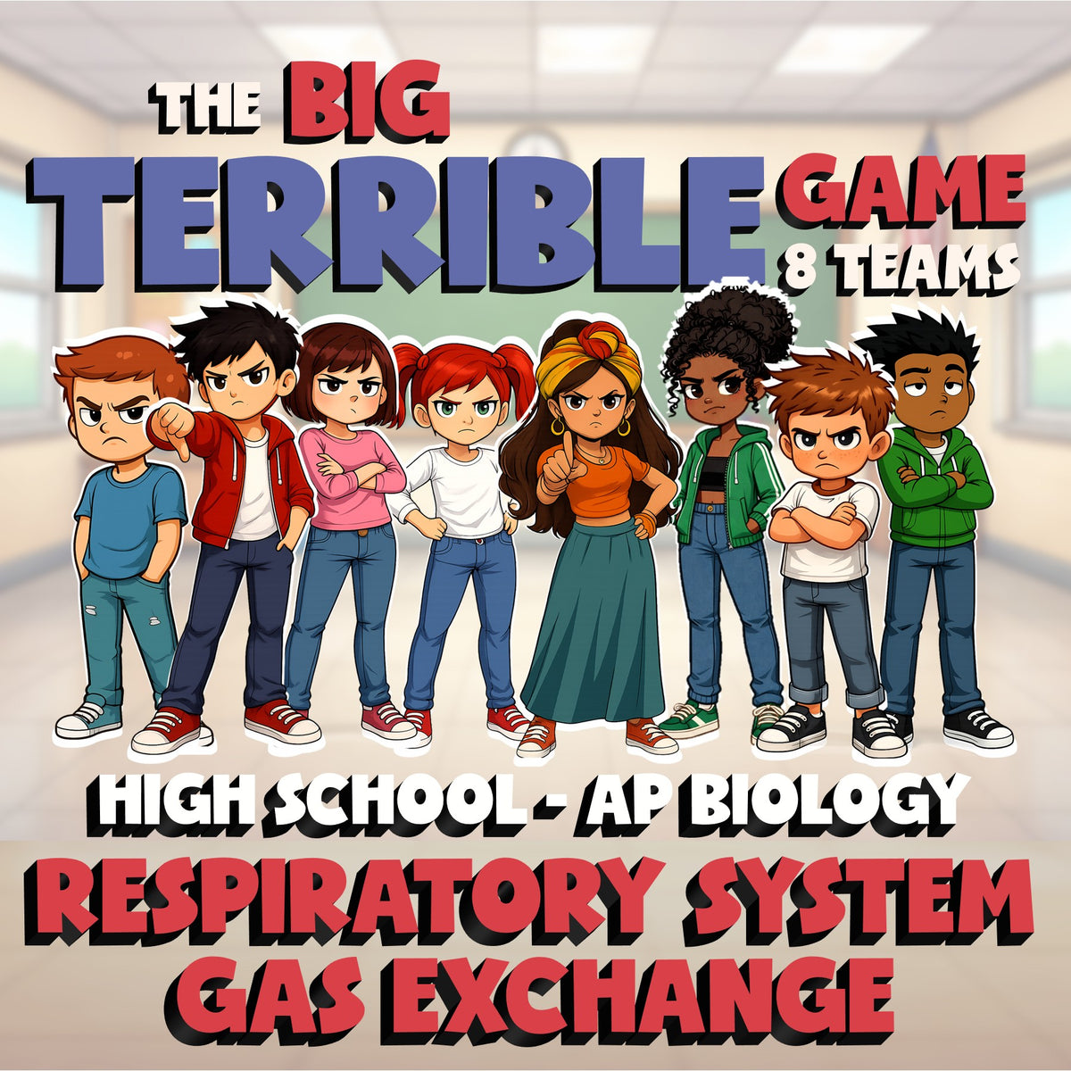 Respiratory System Gas Exchange BIG TERRIBLE GAME - AP Biology Science Review