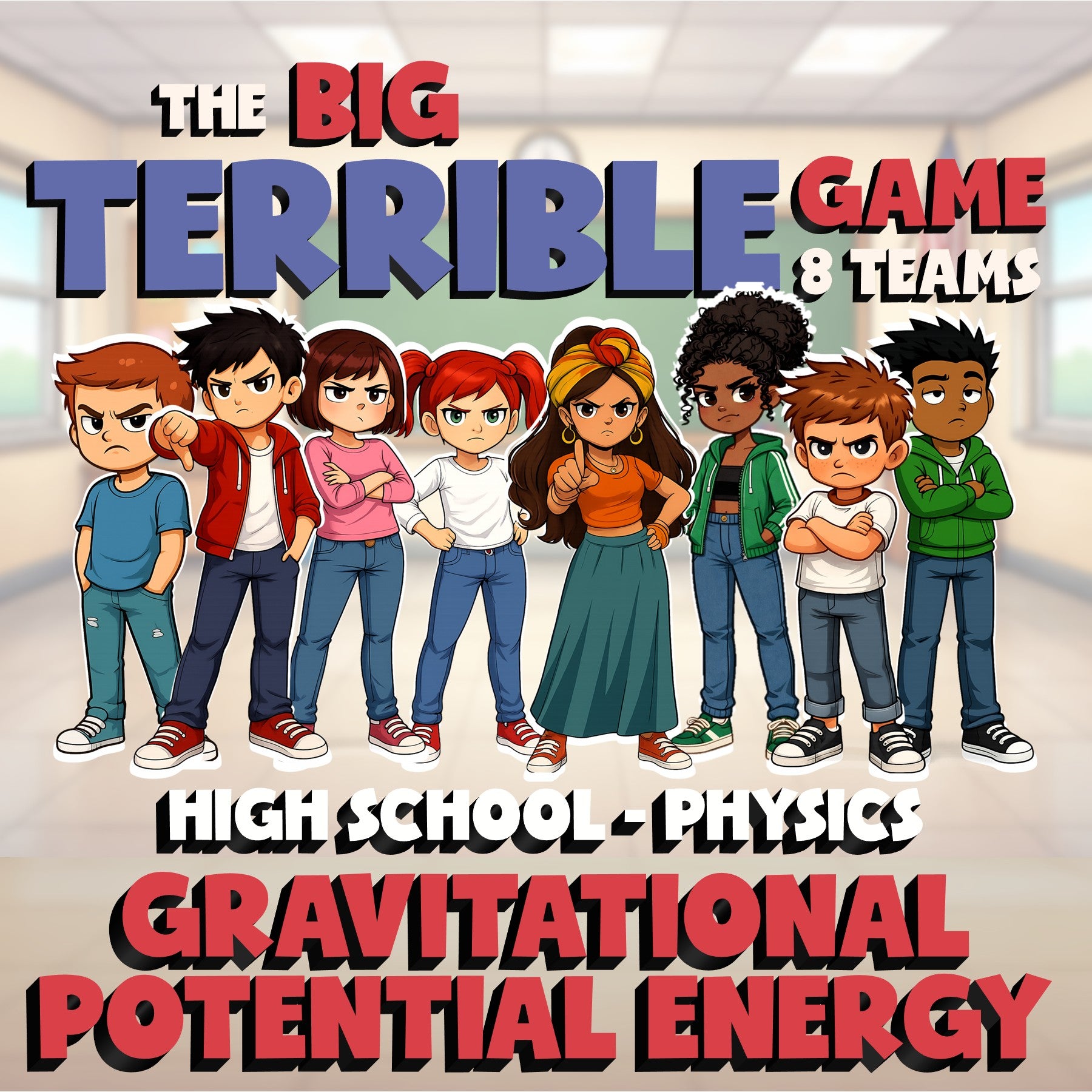 Gravitational Potential Energy BIG TERRIBLE GAME - Physics Science Review