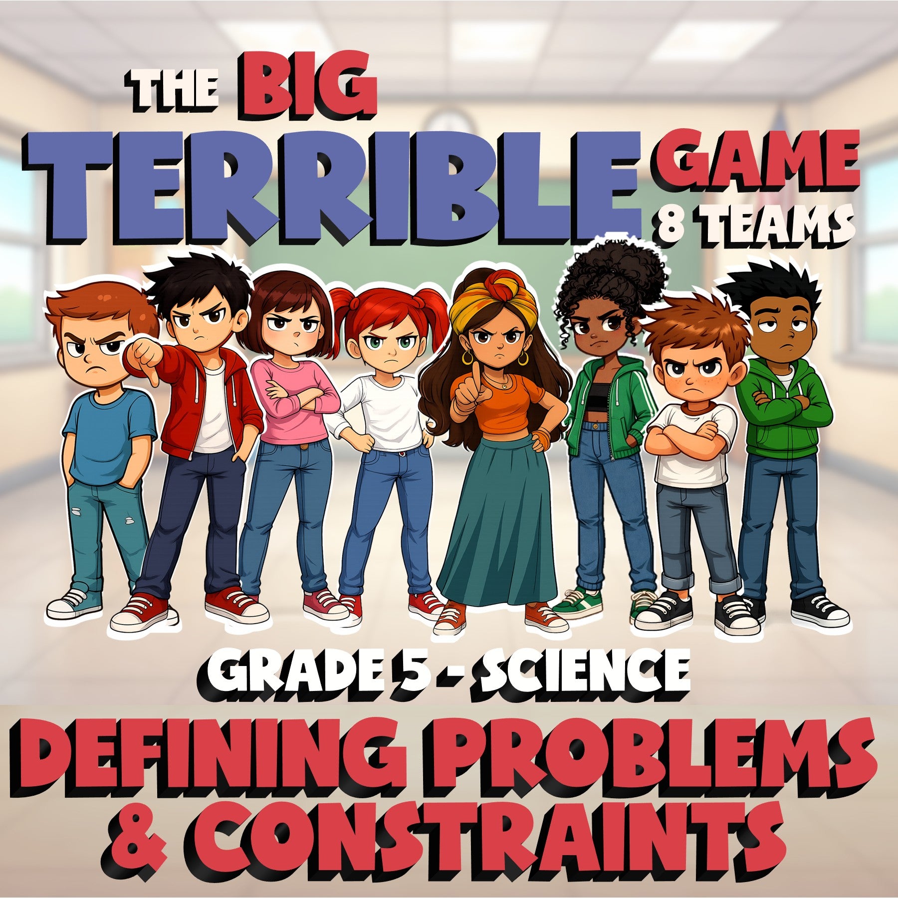 Defining Problems & Constraints BIG TERRIBLE GAME - Grade 5 Science Review
