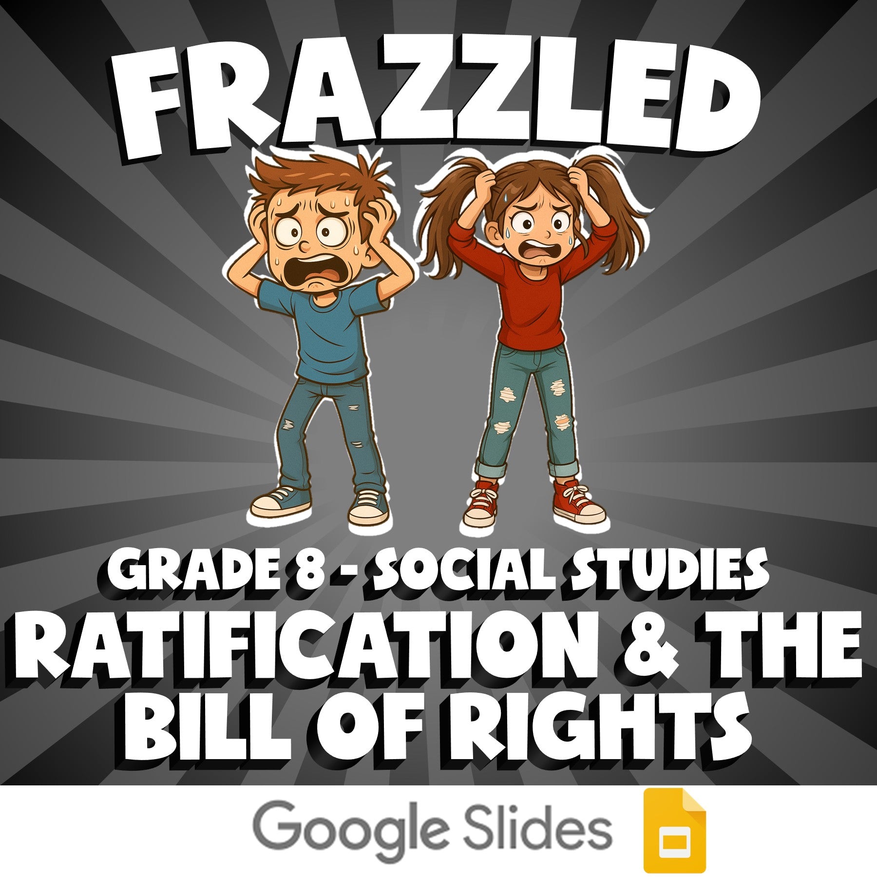 Ratification & the Bill of Rights FRAZZLED Socials Game - No Prep Grade 8 Review