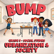 Urbanization & Society BUMP Socials Game - No Prep Grade 8 Review Activity