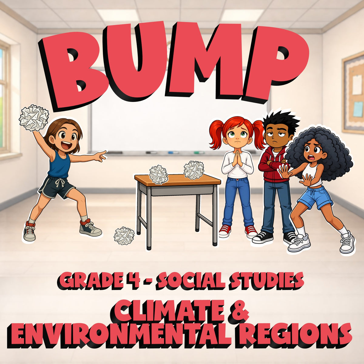 Climate & Environmental Regions BUMP Socials Game - No Prep Grade 4 Review