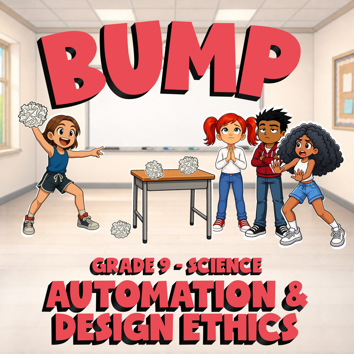 Automation & Design Ethics BUMP Science Game - No Prep Grade 9 Review Activity