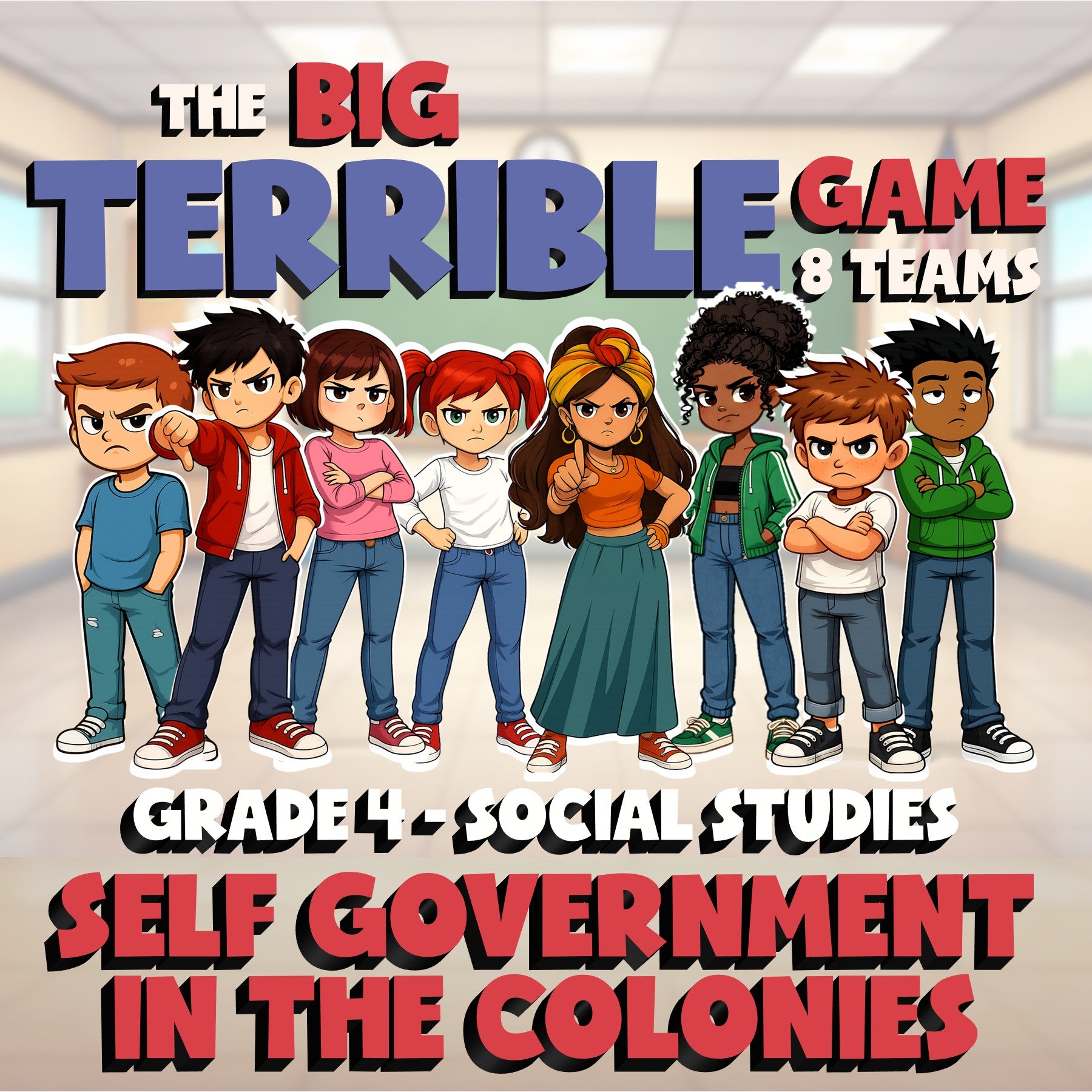 Self Government in the Colonies BIG TERRIBLE GAME - Grade 4 Socials Review