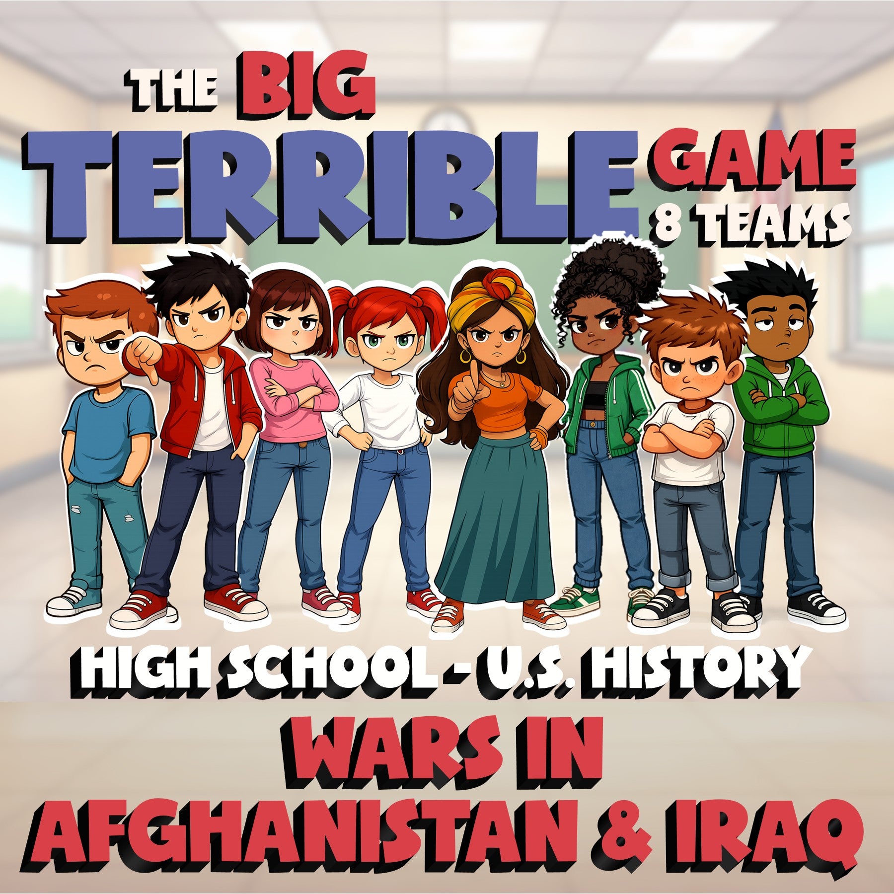 Wars in Afghanistan & Iraq BIG TERRIBLE GAME - No Prep U.S. History Review
