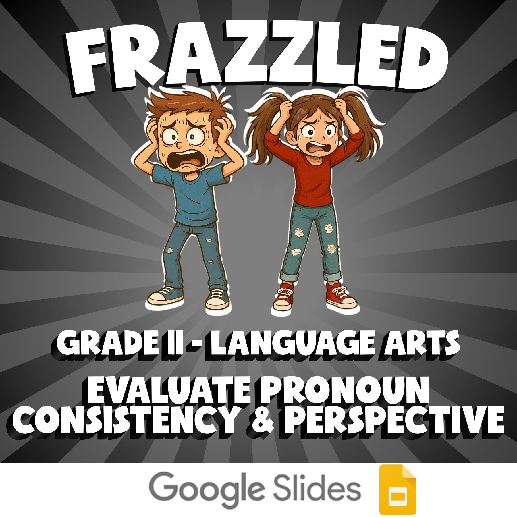 Evaluate Pronoun Consistency & Perspective FRAZZLED ELA Game - No Prep Grade 11
