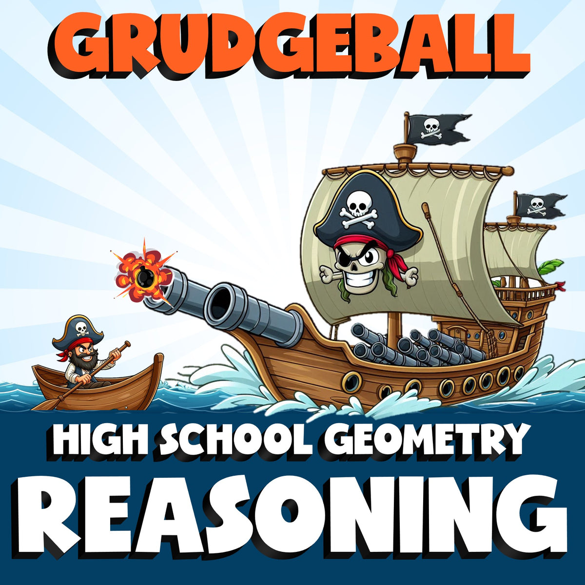 Reasoning GRUDGEBALL Math Game - No Prep Geometry Review Activity