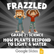 How Plants Respond to Light & Water FRAZZLED Science Game - No Prep Grade 3
