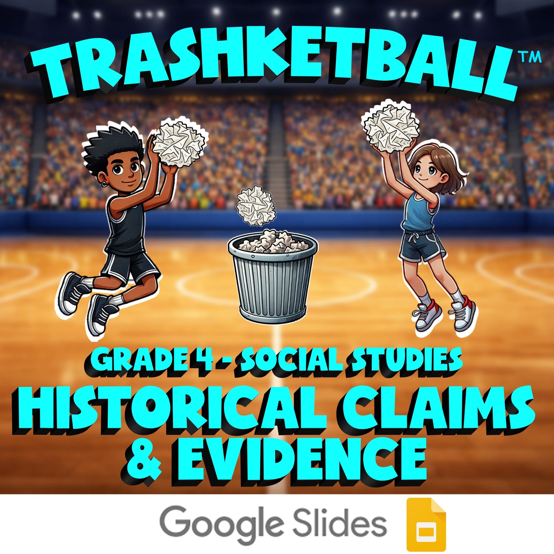 Historical Claims & Evidence TRASHKETBALL Socials Game - No Prep Grade 4 Review