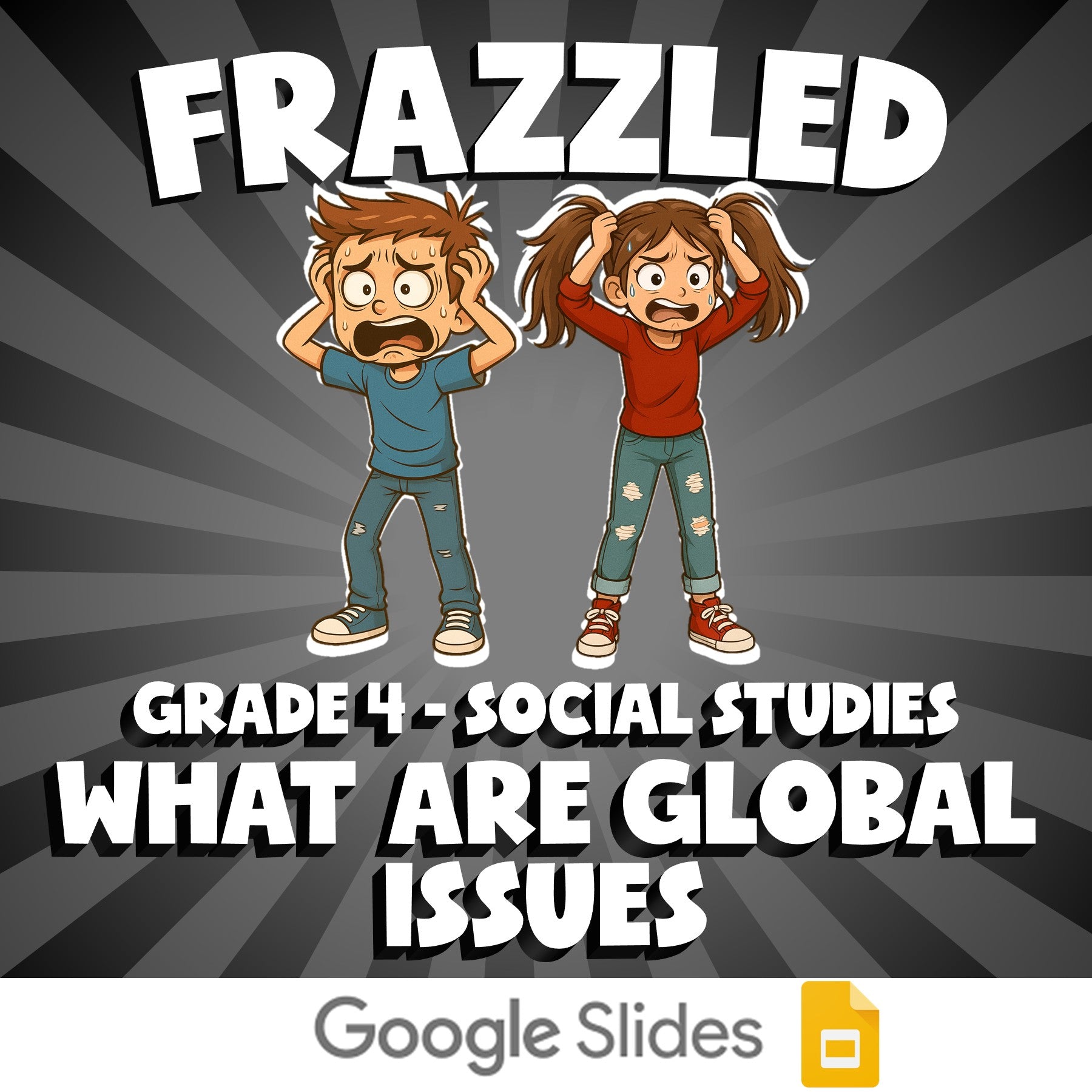 What Are Global Issues FRAZZLED Socials Game - No Prep Grade 4 Review Activity