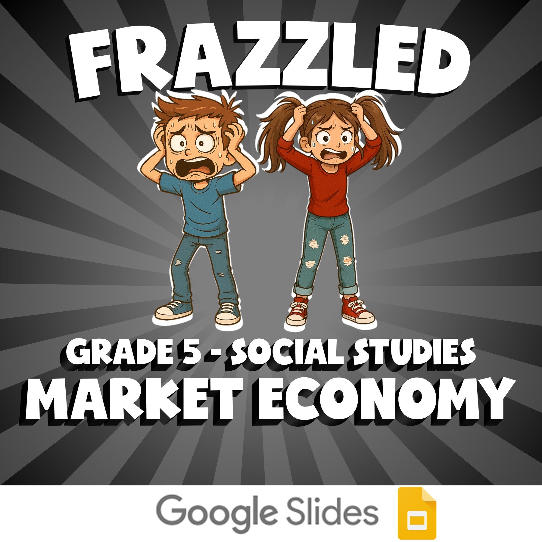 Market Economy FRAZZLED Socials Game - No Prep Grade 5 Review Activity