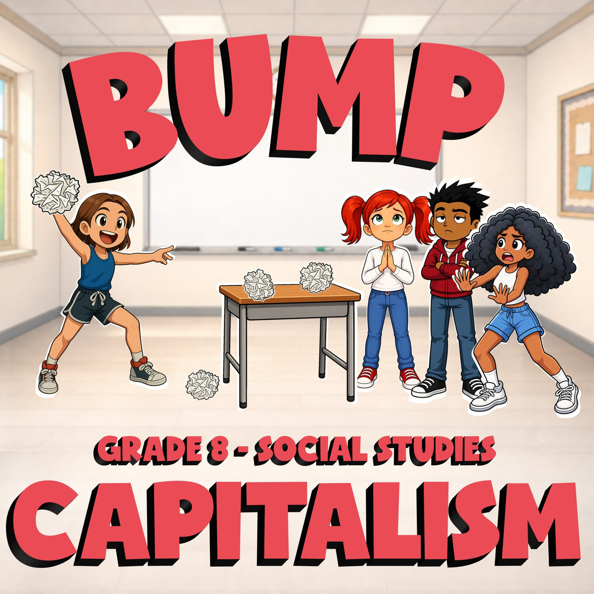 Capitalism BUMP Socials Game - No Prep Grade 8 Review Activity
