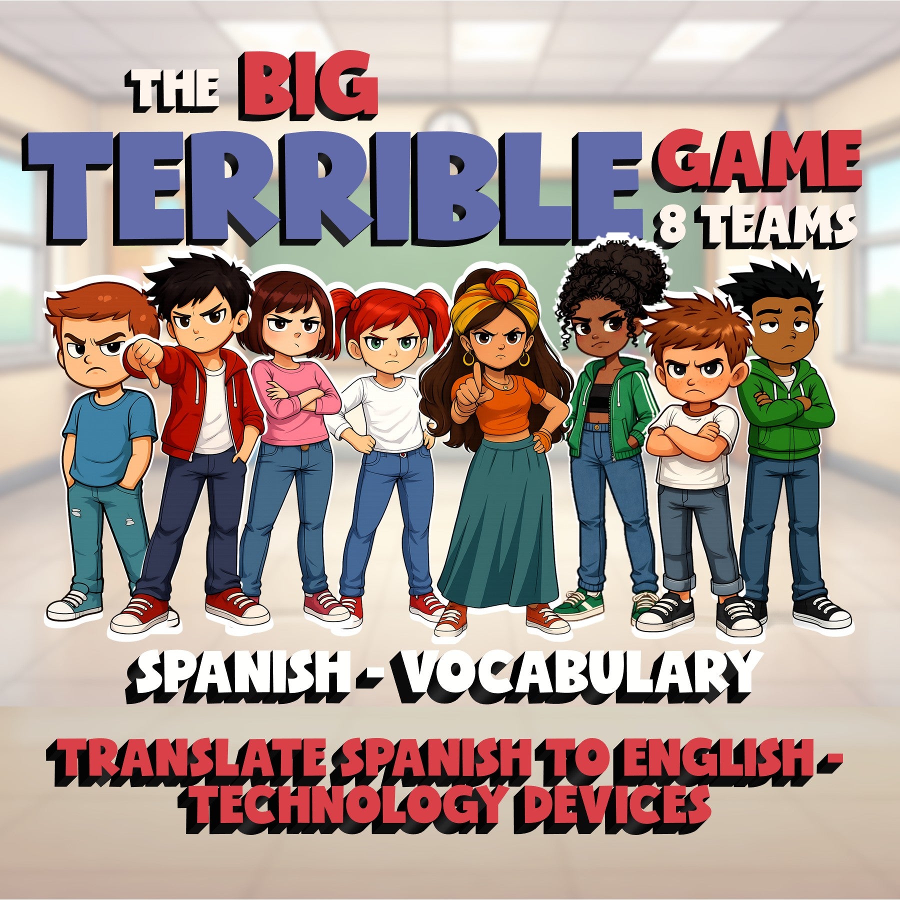 Translate Spanish to English - Technology Devices BIG TERRIBLE GAME - Spanish