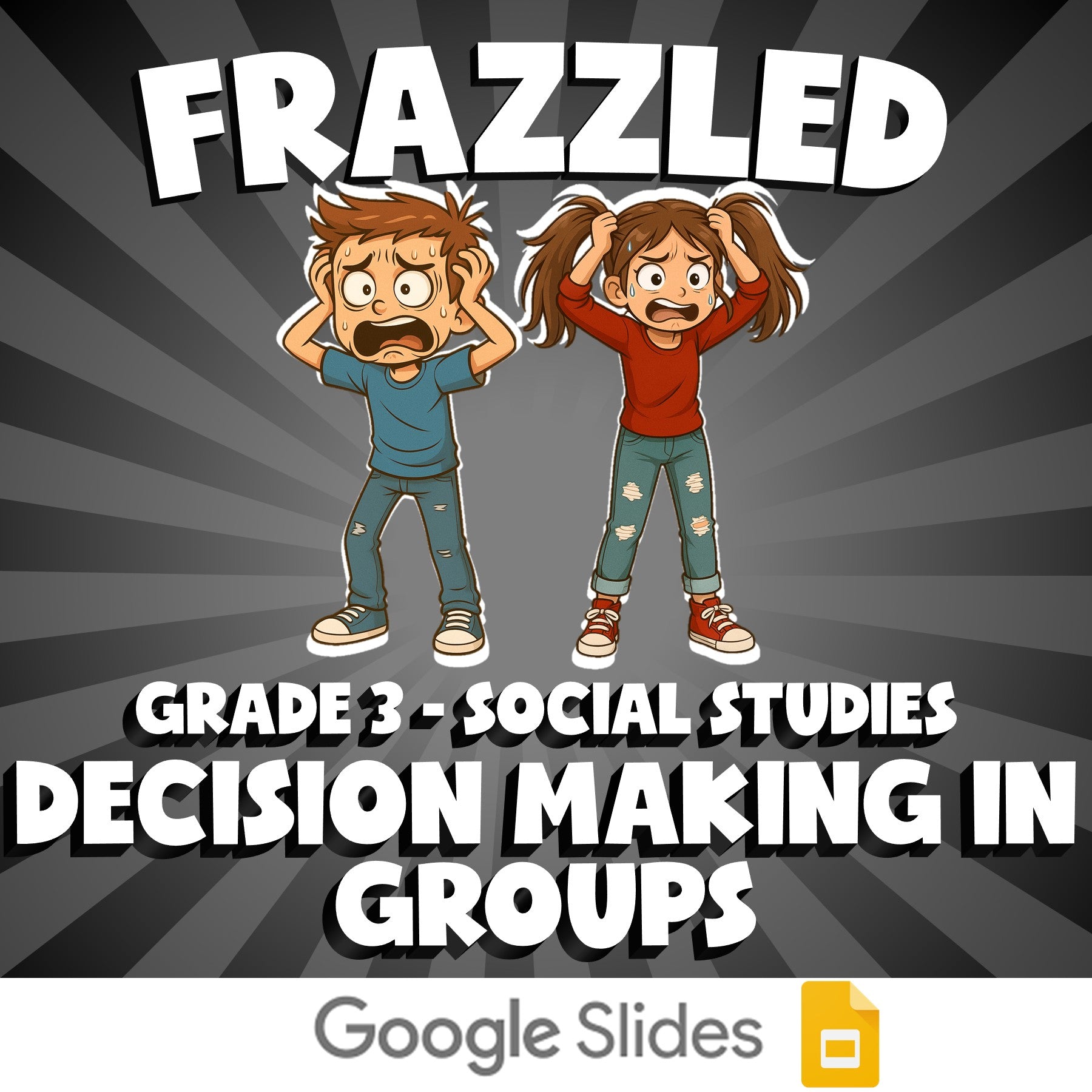 Decision Making in Groups FRAZZLED Socials Game - No Prep Grade 3 Review