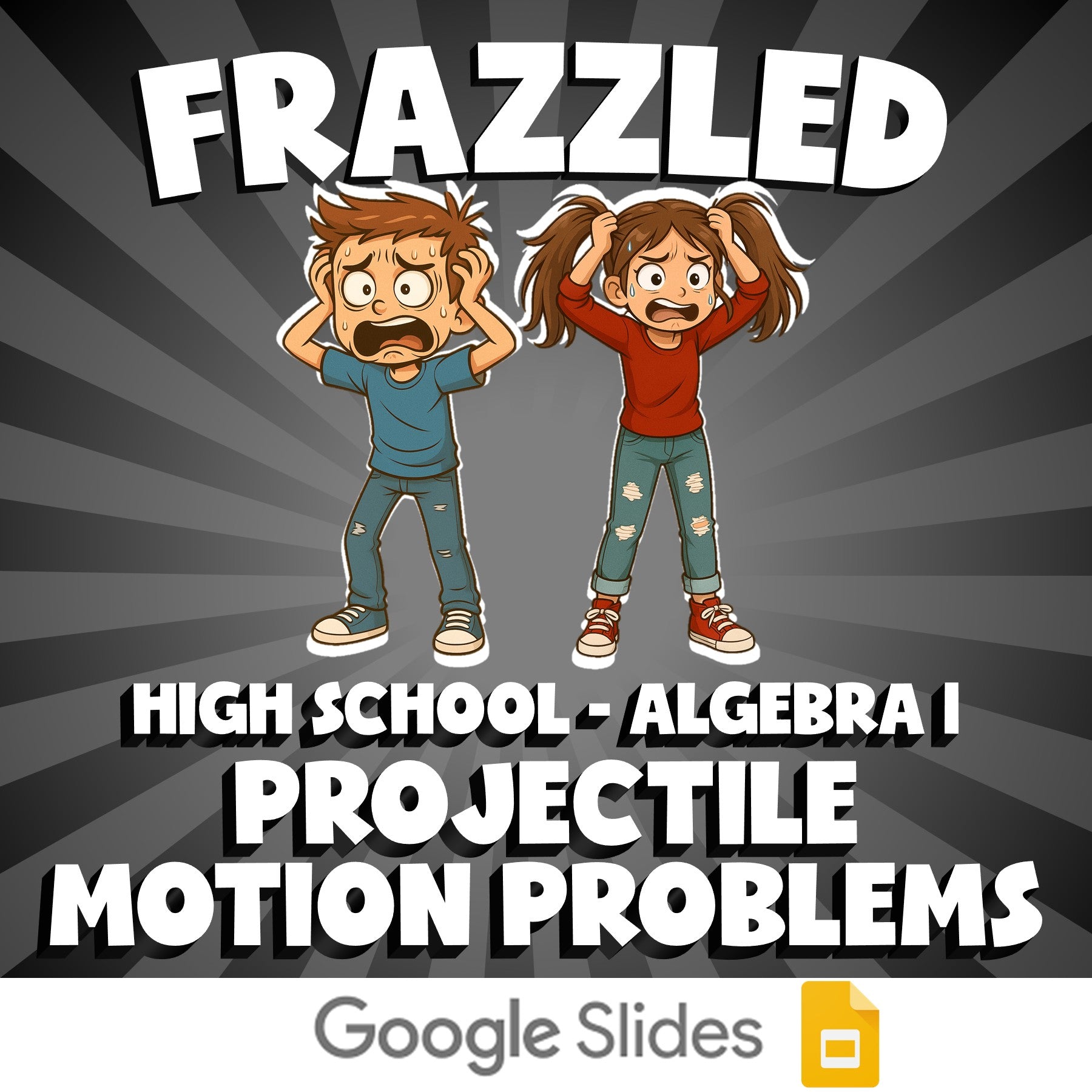 Projectile Motion Problems FRAZZLED Math Game - No Prep Algebra 1 Review